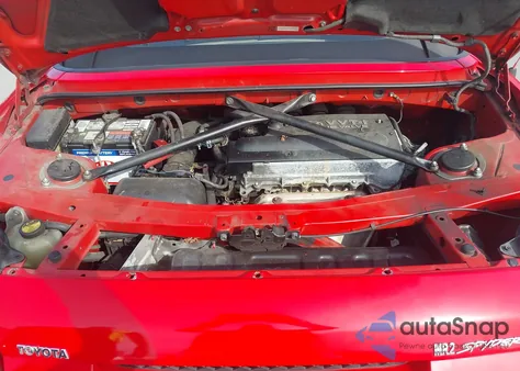 2000 Toyota Mr2 Spyder z USA, uszkodzony, nr VIN JTDFR3207Y0021485